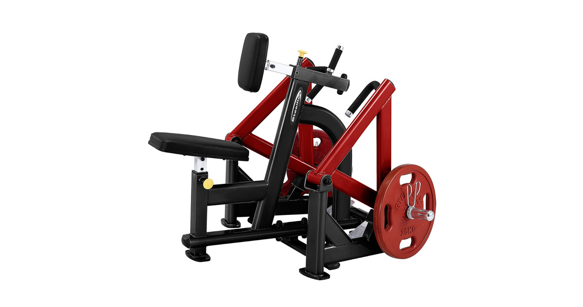 Seated Pull Down/Rowing Machine Steelflex PlateLoad Line PLSR - črna ...