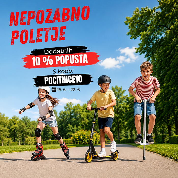 Popust na izdelke za otroke s kodo pocitnice10