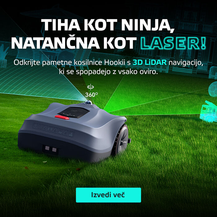 Kosilnica - tiha kot ninja, natančna kot laser