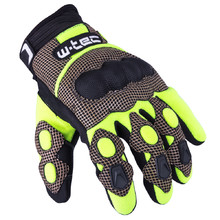 Motokros rokavice W-TEC Derex - črna-rumena