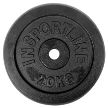 20 kg Litoželezna inSPORTline utež - kolut