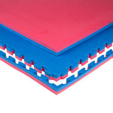 Puzzle tatami podloga inSPORTline Malmeida 100x100x4 cm - črna -modra