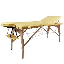 Lesena masažna miza inSPORTline Japane - 3-delna - zlata