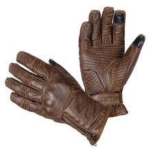 Moto rokavice W-TEC Inverner - temno rjava