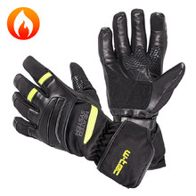 Ogrevane motoristične in smučarske rokavice W-TEC HEATride - črna-fluo zelena