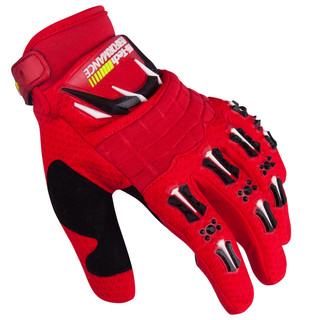 Motocross rokavice W-TEC Kader - rdeča