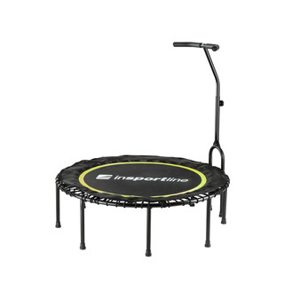 Trampolin z držalom inSPORTline Cordy 114 cm brez vzmeti - rumena