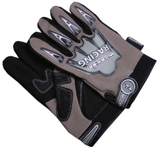 WORKER Jet motorcycle gloves - pískovo-černá