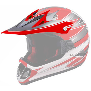Replacement Visor for WORKER V310 Junior Helmet - rdeča