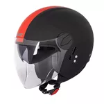 Čelada za skuter W-TEC Vernante - Black Matt-Corsa Red