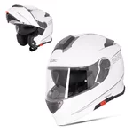 Preklopna čelada W-TEC Venero - Glossy White