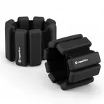 Fitnes uteži na zapestja/gležnje inSPORTline Brace - črna