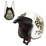 Moto čelada W-TEC V541 Black Heart - Starter, bela lesk