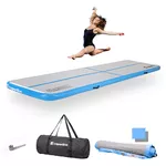Airtrack inSPORTline Airstunt 400x100x10 cm bela