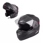 Preklopna moto čelada W-TEC Pezzon - črna mat
