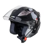 Moto čelada W-TEC Putta - črno-bronasta