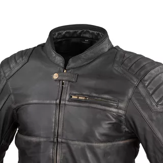 Moška usnjena moto jakna W-TEC Suit - vintage černá
