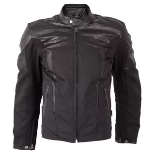 Moška moto jakna W-TEC Taggy - črna-mat - črna-mat