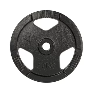 Litoželezna utež inSPORTline Hamerton Black 10 kg 30 mm
