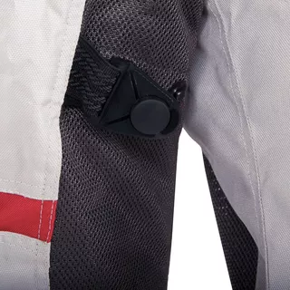 Ženska moto jakna W-TEC Lucina - šedá-krémově bílá