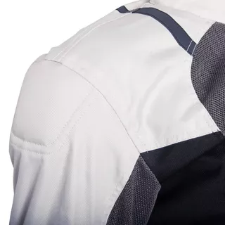 Ženska moto jakna W-TEC Lucina - šedá-krémově bílá