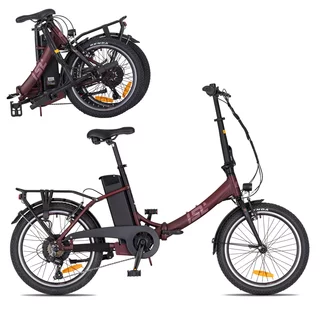 Zložljivo e-kolo inSPORTline ISL Felior 468 Wh 20" - 2026 - Velour Red