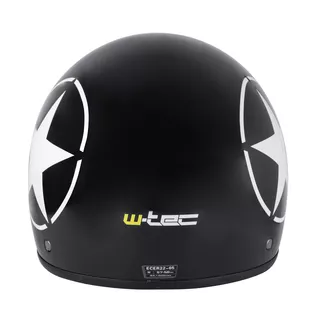 Moto čelada za skuter W-TEC FS-710S Revolt Black - Črna z zvezdo