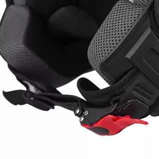 Moto čelada za skuter W-TEC FS-710S Revolt Black - Črna z zvezdo