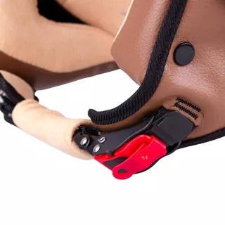 Moto čelada za skuter W-TEC FS-701B Leather Brown - rjava