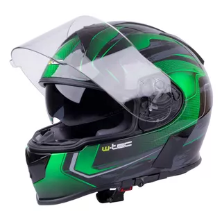 Moto čelada W-TEC V126 - zelena - zelena