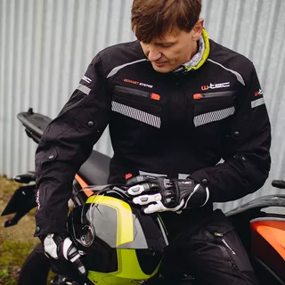 Moške moto hlače W-TEC Kaluzza GS-1614 - črna