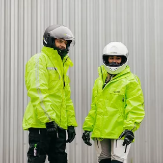 Moto dežna jakna W-TEC Rainy - fluo rumena