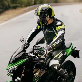 Preklopna moto čelada W-TEC Vexamo V270 - bela
