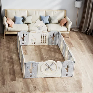 Plastična ograja inSPORTline Bufalino 16+2 160x240x64 cm