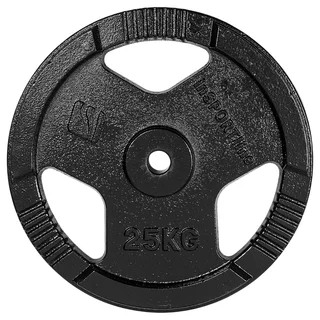 Litoželezna utež inSPORTline Hamerton Black 25 kg 30 mm