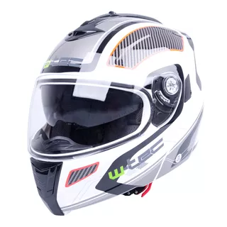 Moto čelada W-TEC NK-839 - S-Cape White Red