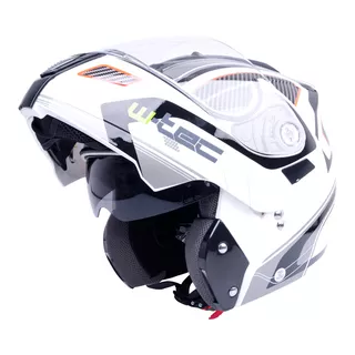 Moto čelada W-TEC NK-839 - S-Cape White Red