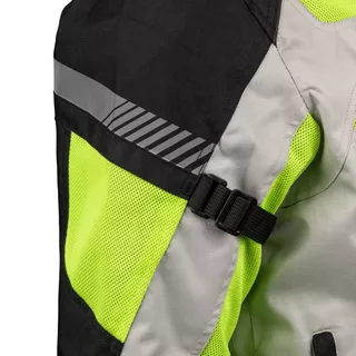 Moška poletna moto jakna W-TEC Saigair - Fluo Rumena-Siva