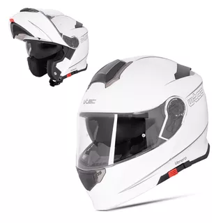 Preklopna čelada W-TEC Venero - Glossy White