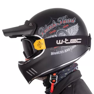 Moto čelada W-TEC Black Heart Retron - Angerwheel Black