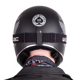 Moto čelada W-TEC Black Heart Retron - Angerwheel Black
