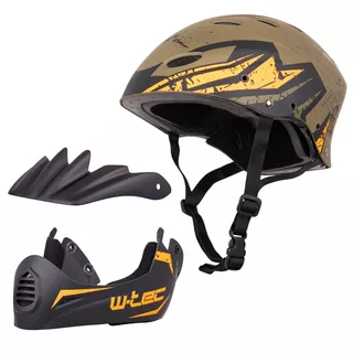 Downhill čelada W-TEC Campanero - zelena mat