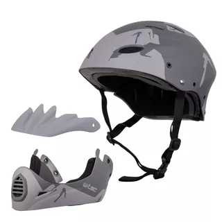 Downhill čelada W-TEC Campanero - siva mat