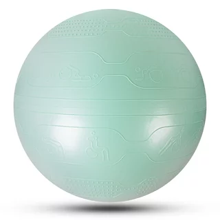 Gimnastična žoga inSPORTline Stretch Ball 75 cm - mocha mousse - mint