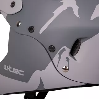 Downhill čelada W-TEC Campanero - siva mat