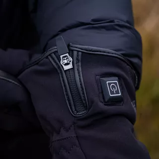 Ogrevane motoristične in smučarske rokavice W-TEC HEATnoir - črna