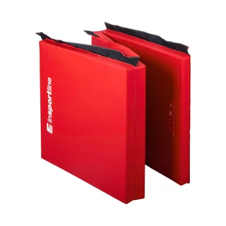 Zložljiva gimnastična blazina inSPORTline Trifold 180x60x5 cm - rdeča