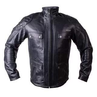 Usnjena moto jakna W-TEC Valebravo - črna