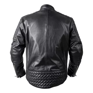 Usnjena moto jakna W-TEC Elcabron - črna