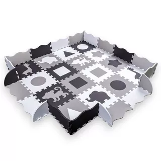 Penasta sestavljanka z ograjico inSPORTline Trastino 30,5x30,5x1 cm, 36 kosov